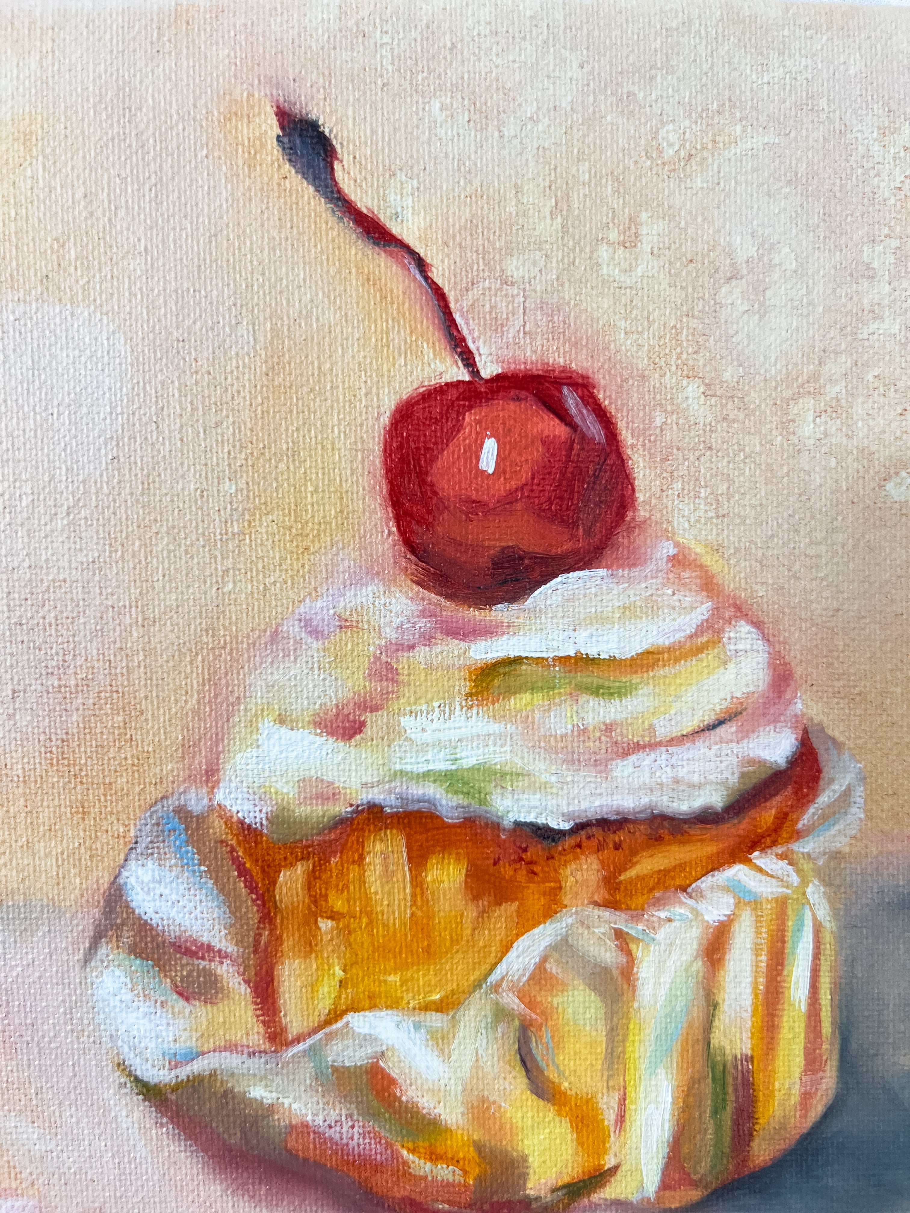 "Made with Love" 20x20cm "alla prima"-Ölgemälde