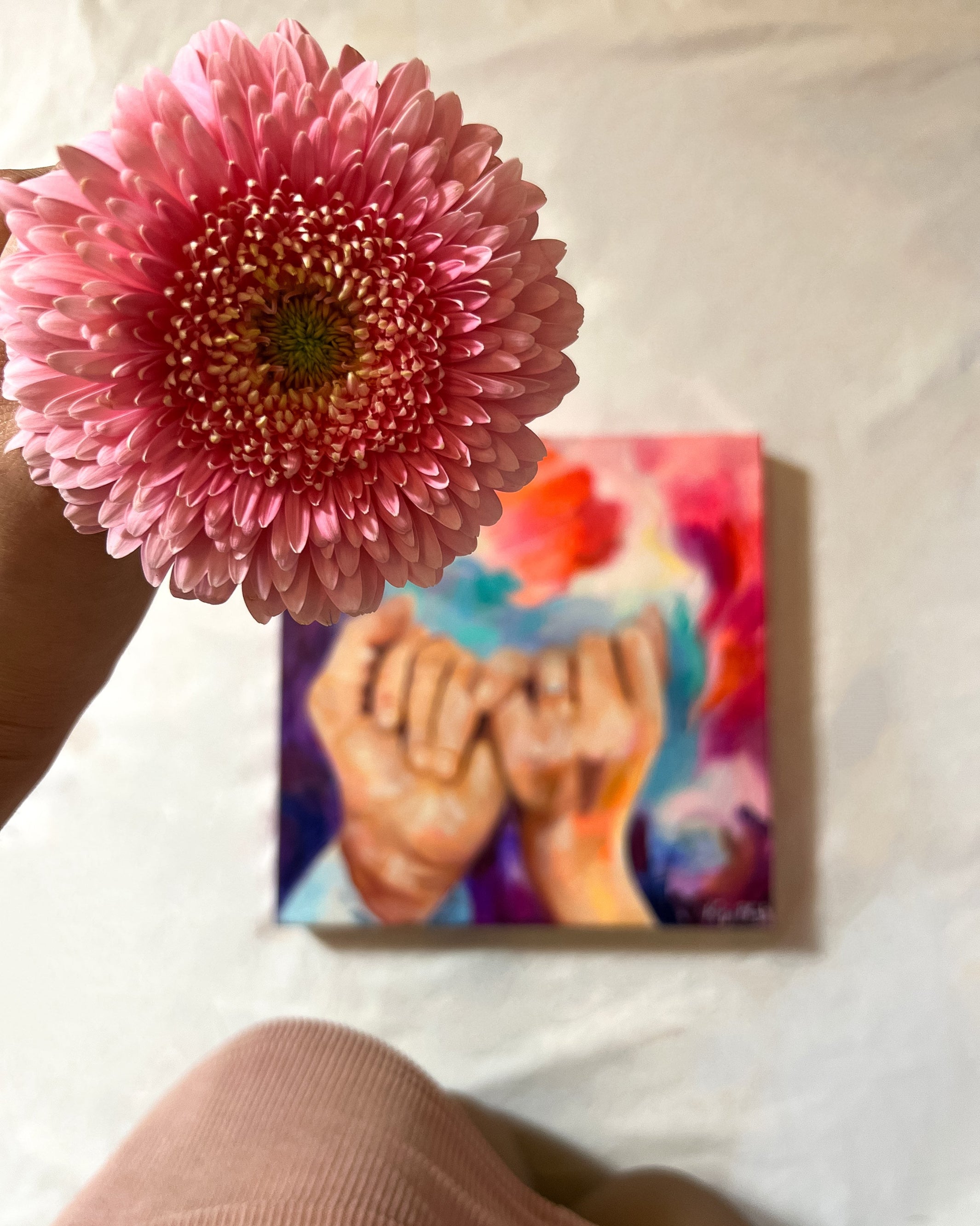 "Promised Hearts" 30x30cm Ölgemälde