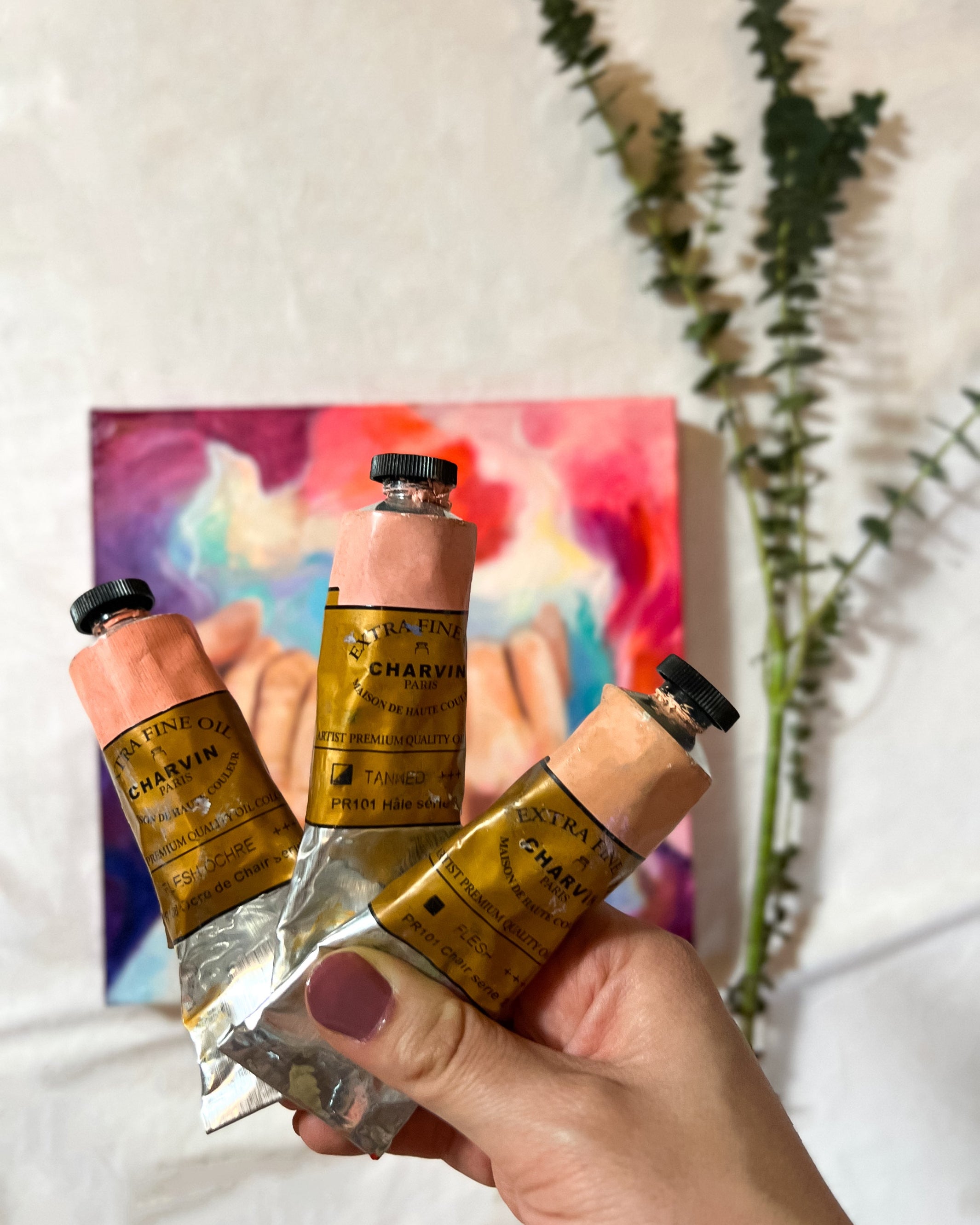 "Promised Hearts" 30x30cm Ölgemälde