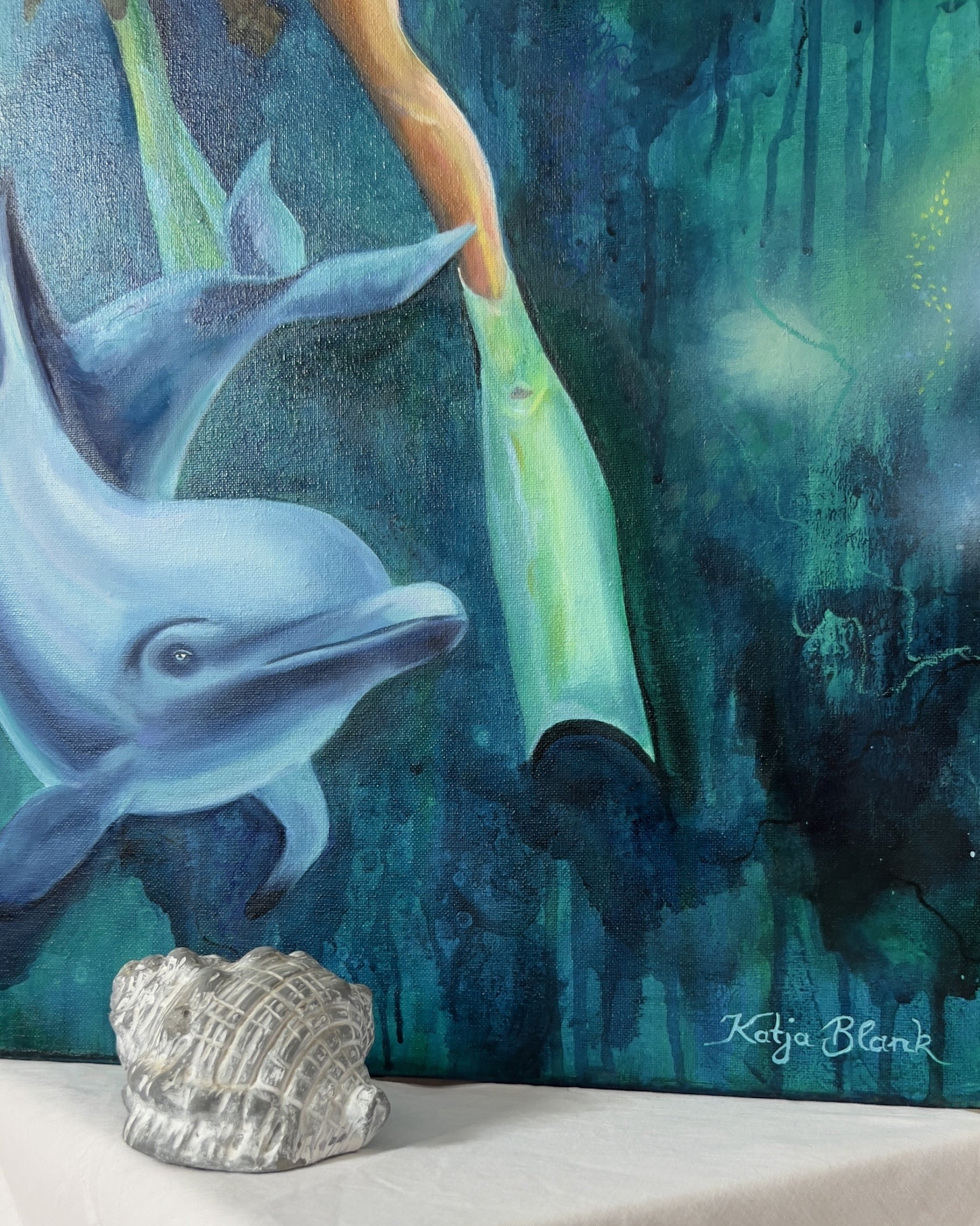 "Under the Sea" 40x80cm Ölgemälde