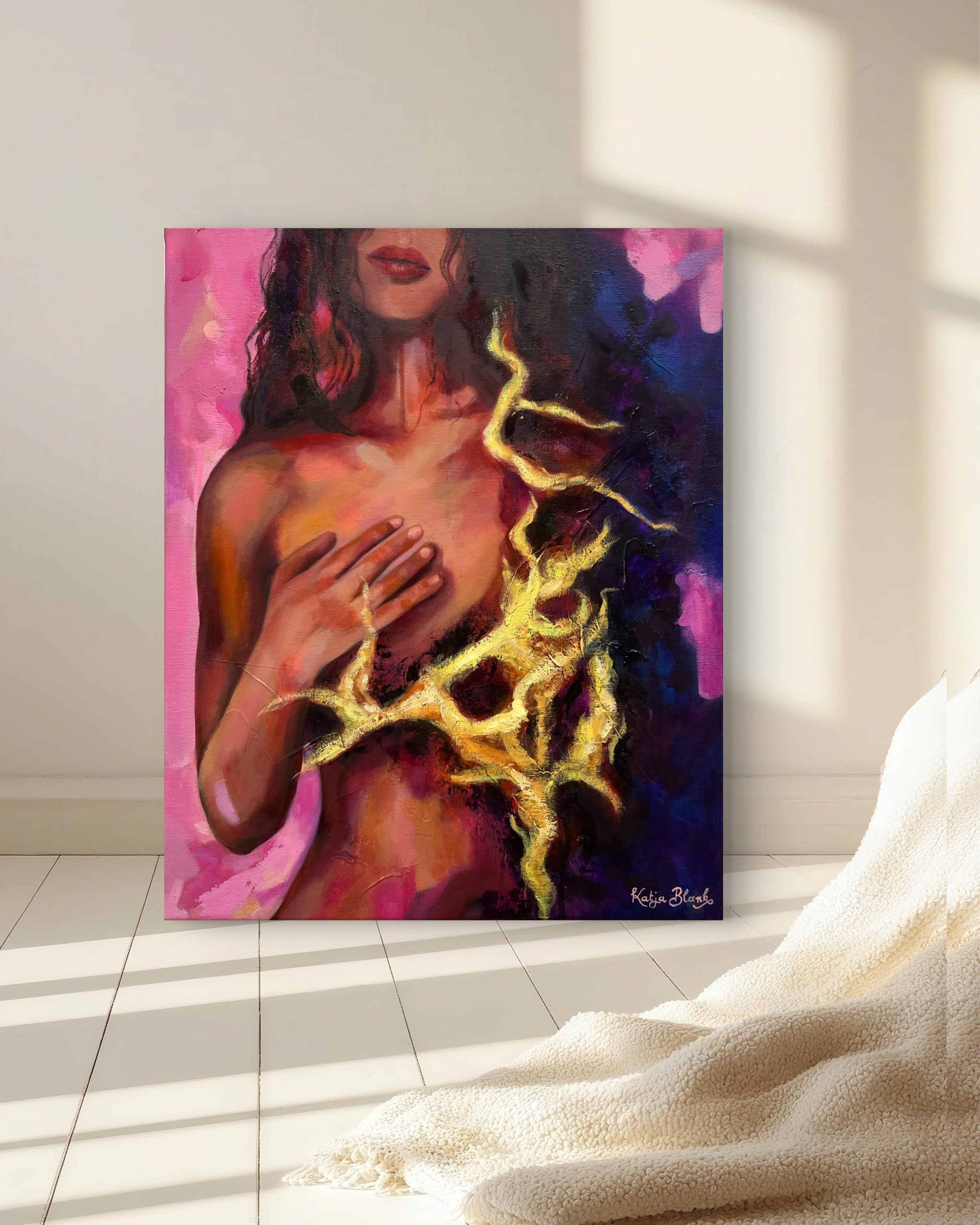 "Born from Thunder" 40x50cm Originalgemälde