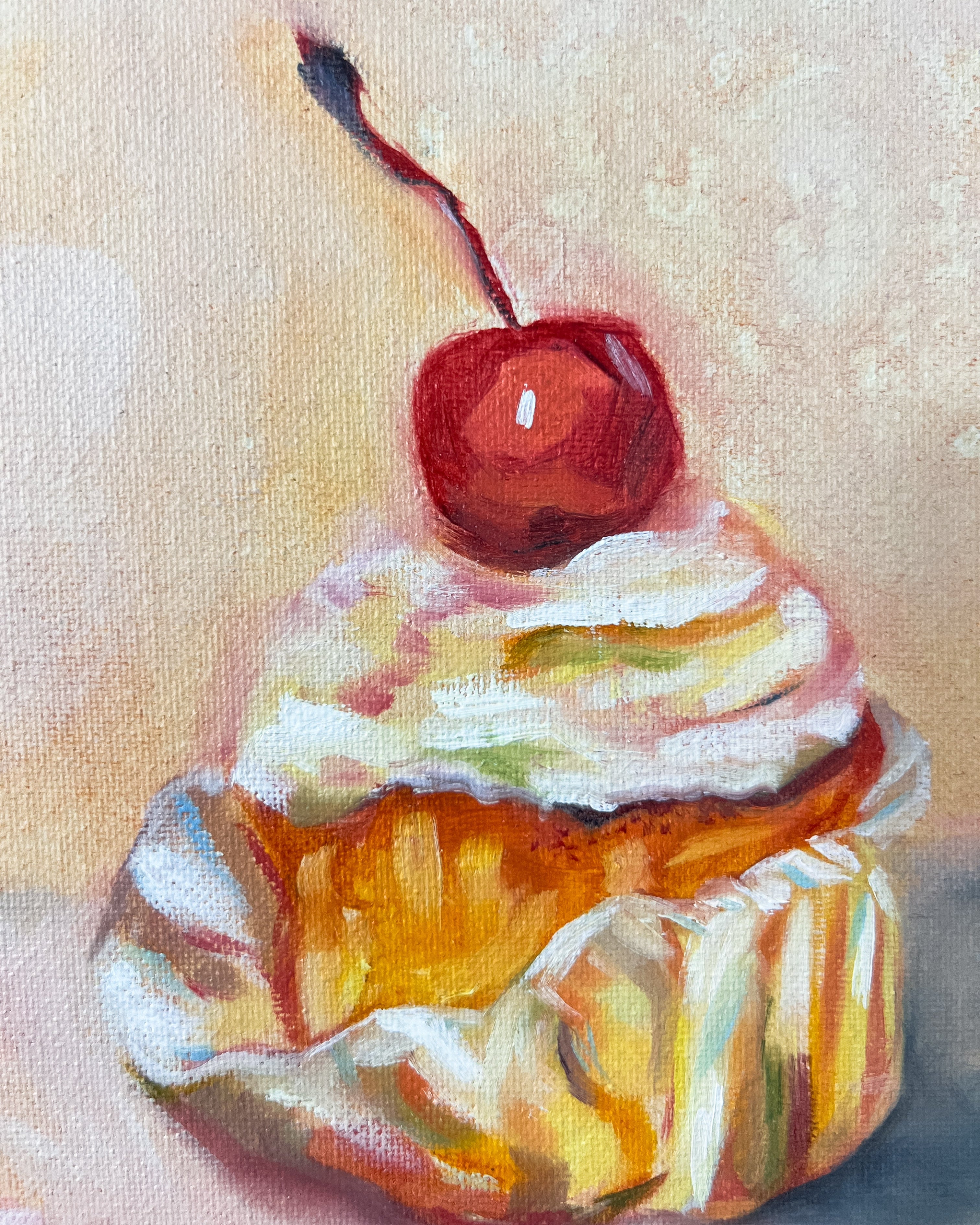 "Made with Love" 20x20cm "alla prima"-Ölgemälde
