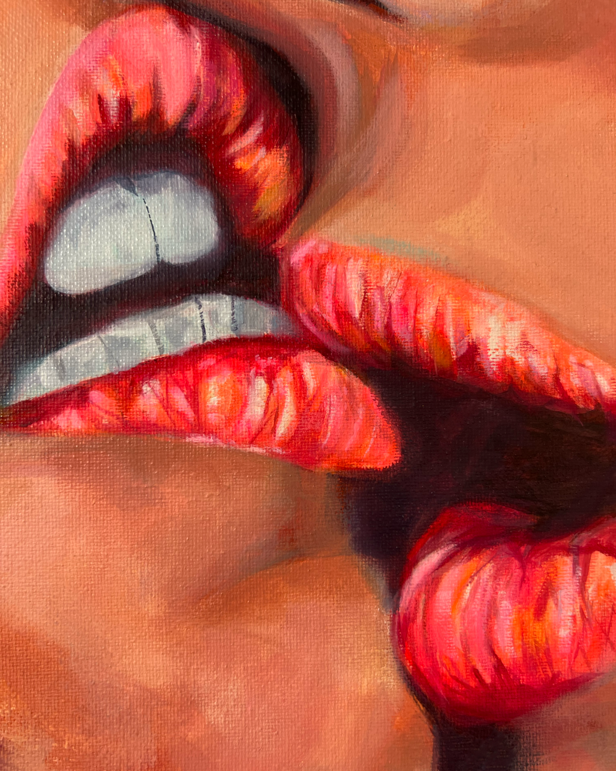 "Passionate Affection" 30x30cm Ölgemälde