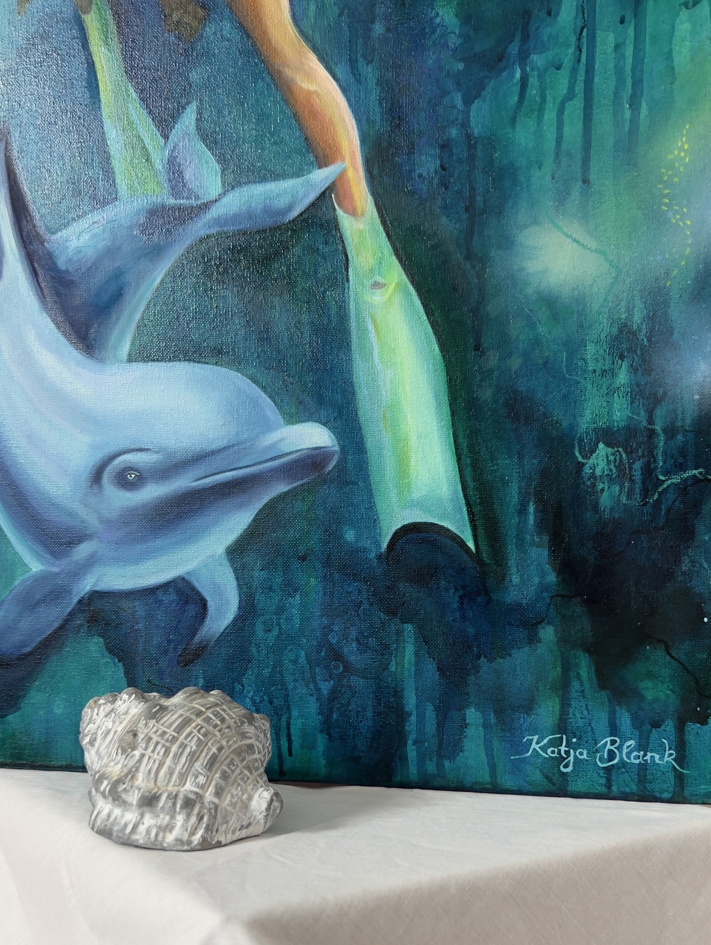 "Under the Sea" 40x80cm Ölgemälde