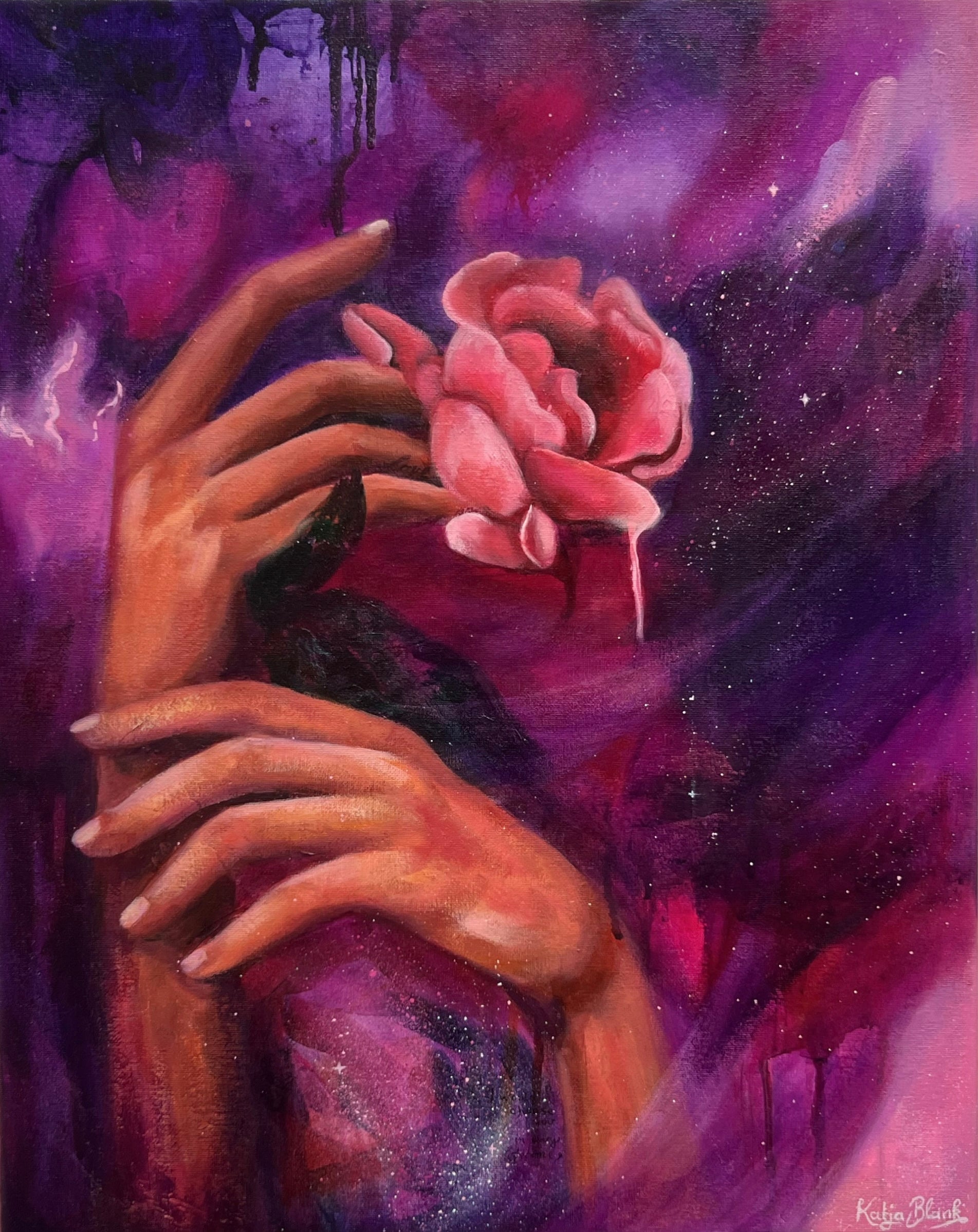 "Unfolding" 40x50cm Ölgemälde